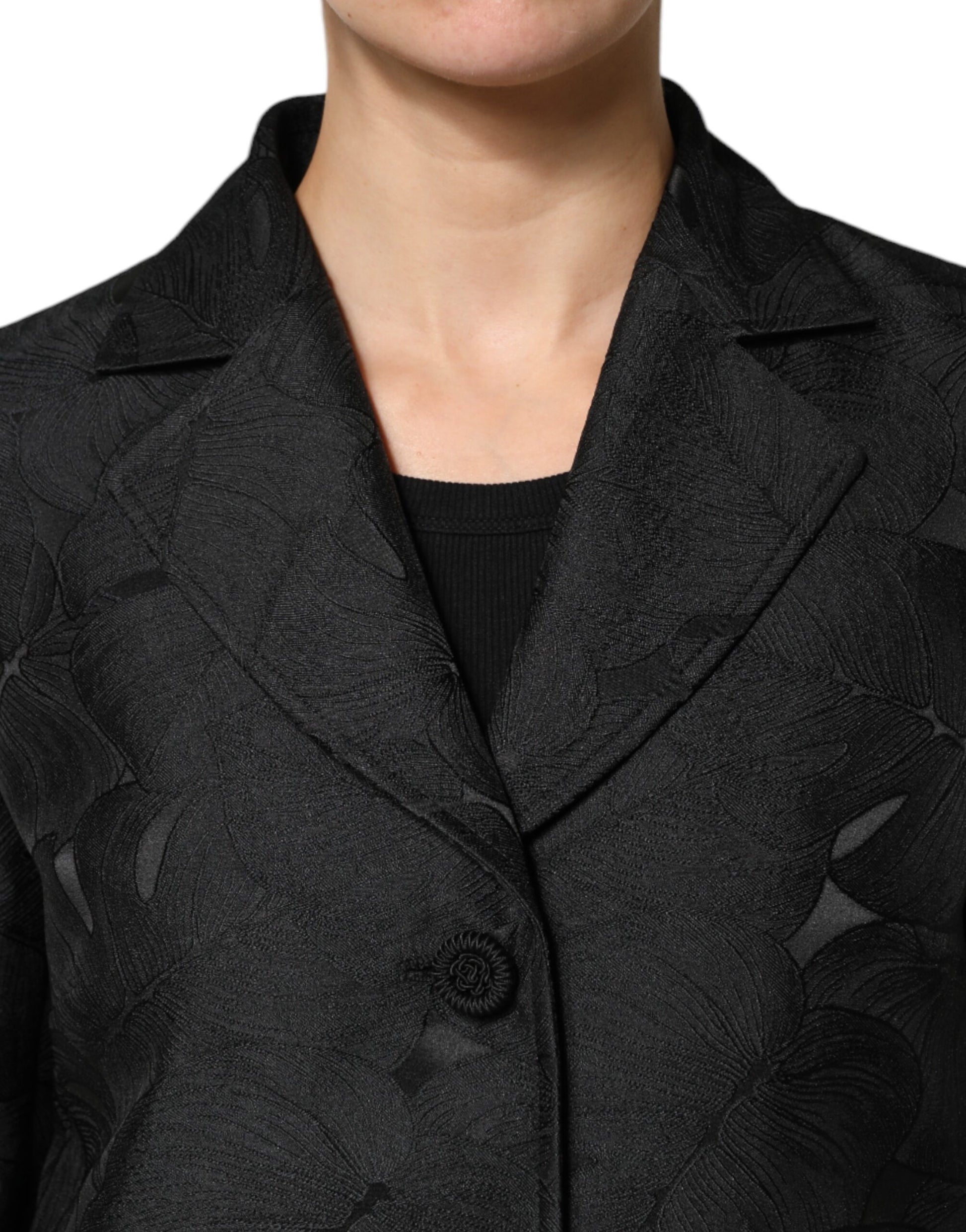 Dolce & Gabbana Black Single Breasted Trench Coat Jacket - ACCEXO