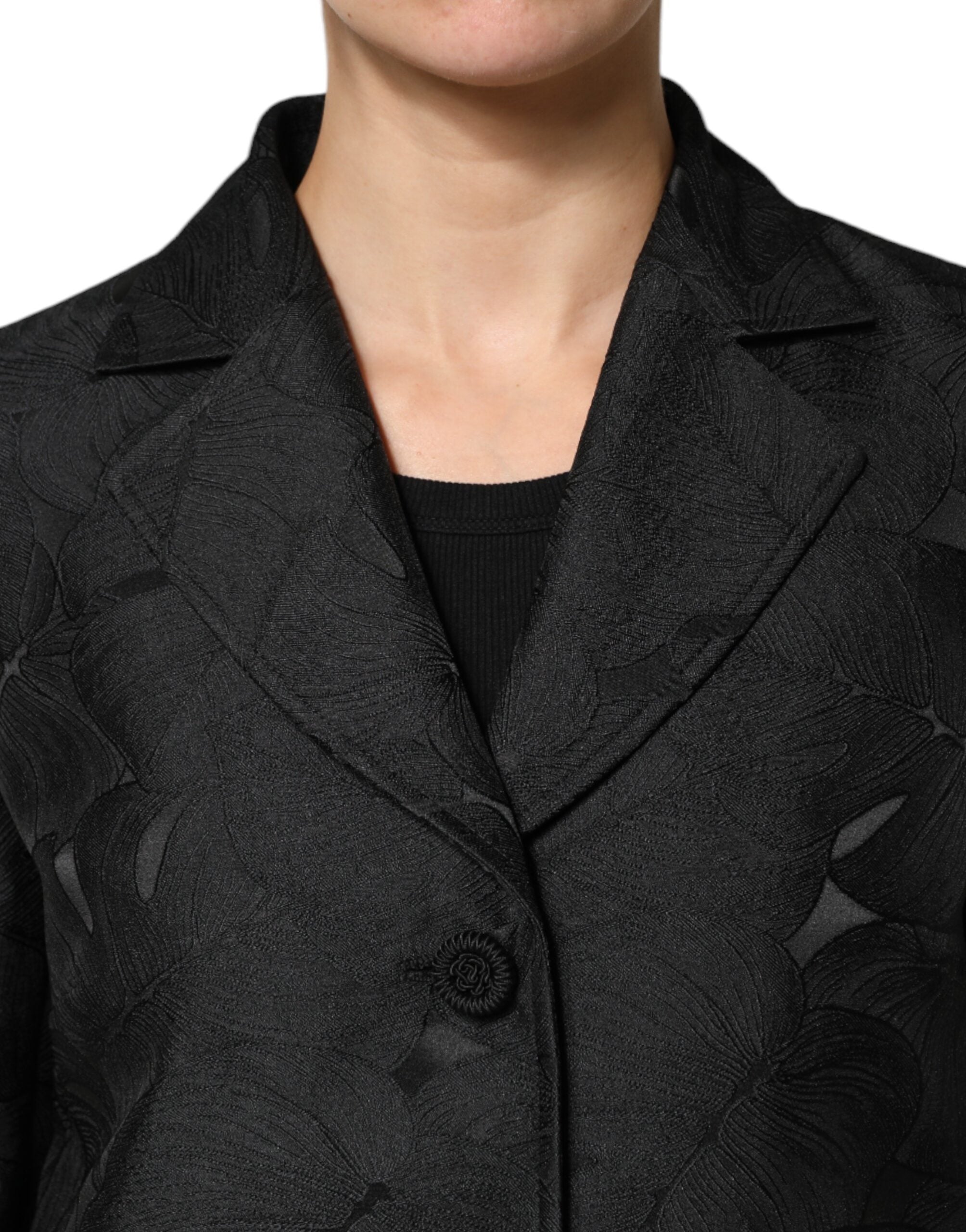 Dolce & Gabbana Black Single Breasted Trench Coat Jacket - ACCEXO