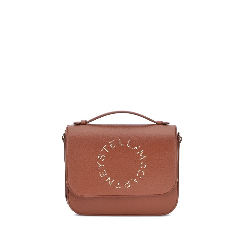 Stella McCartney Logo Flap Bag Eco Embossed Grainy Alter - ACCEXO