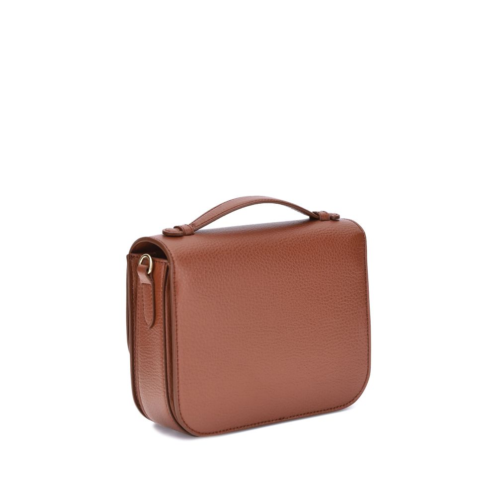 Stella McCartney Logo Flap Bag Eco Embossed Grainy Alter - ACCEXO