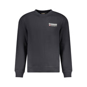 Napapijri Black Cotton Mens Sweatshirt for Men