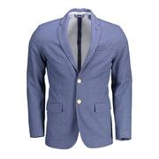 Gant Blue Cotton Men Jacket