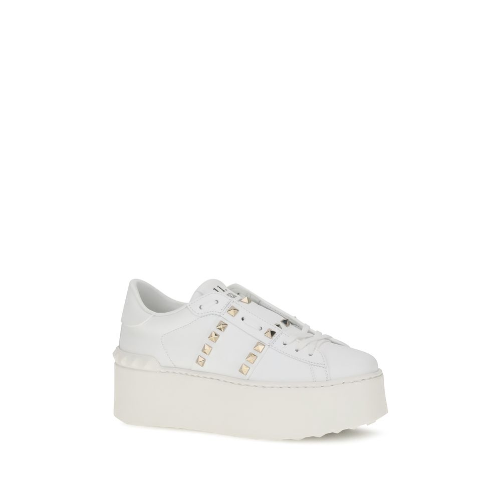 Valentino Garavani Rockstud Untitled Flatform Sneakers - ACCEXO