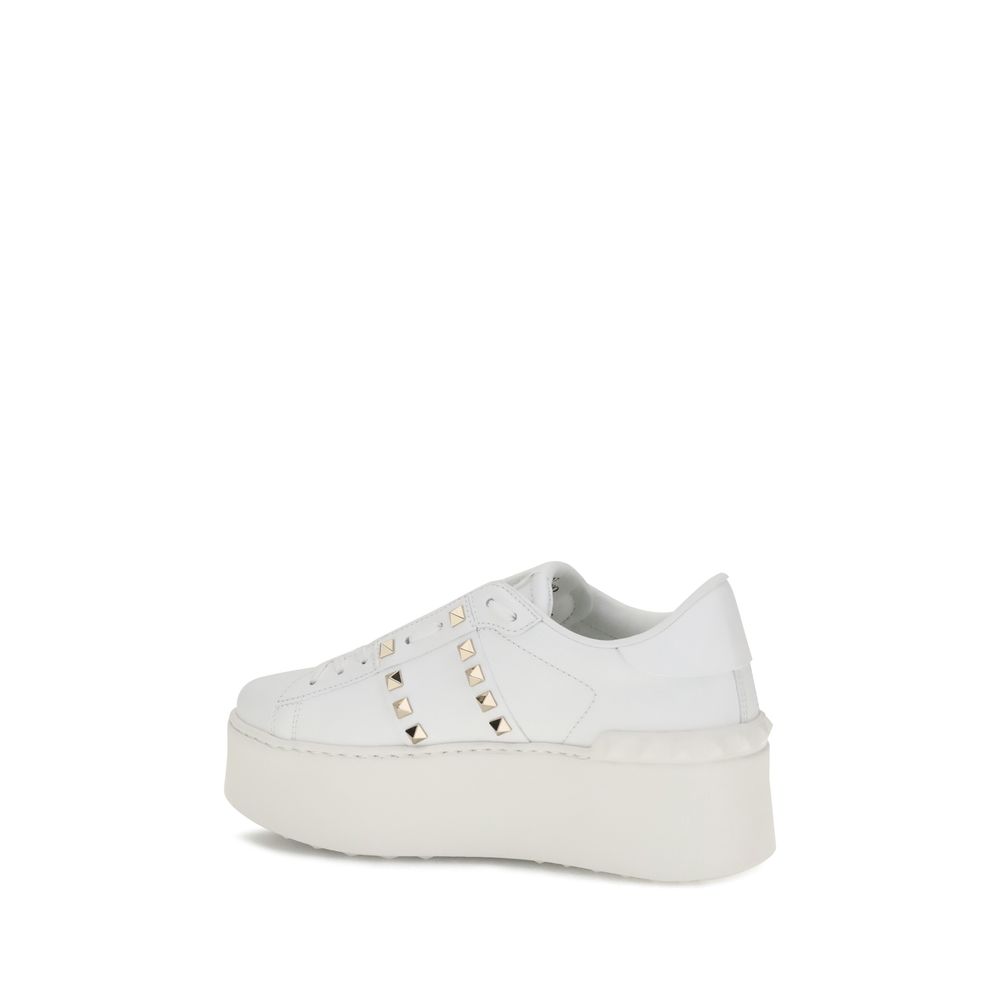 Valentino Garavani Rockstud Untitled Flatform Sneakers - ACCEXO
