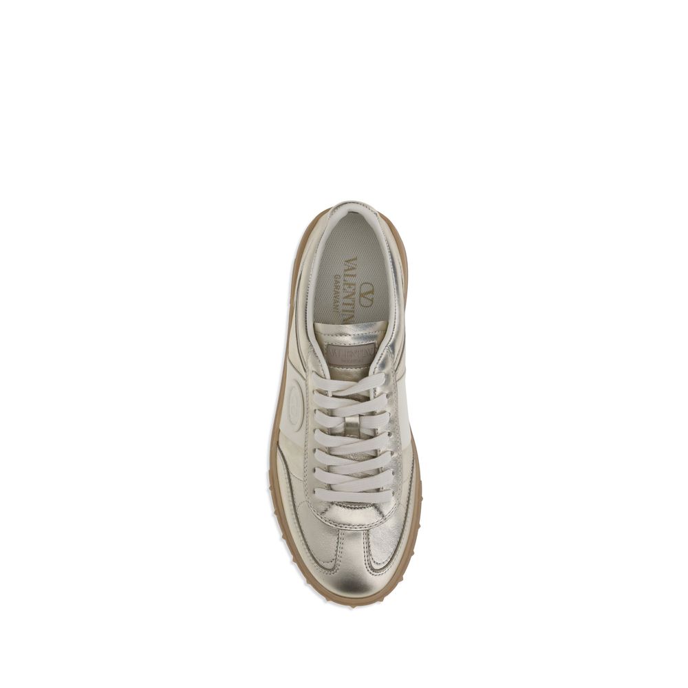 Valentino Garavani Laminated leather Upvillage Sneakers - ACCEXO