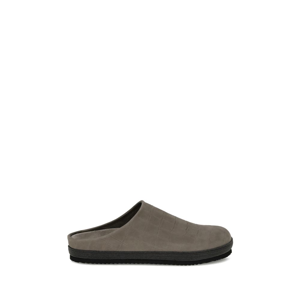 Brunello Cucinelli Leather Sabots - ACCEXO
