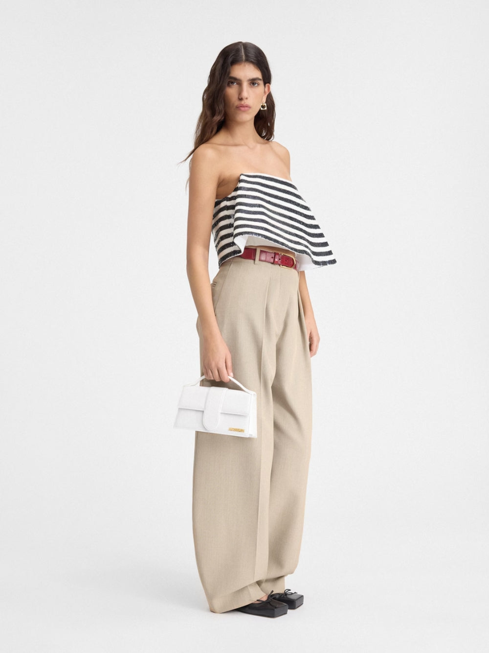 Jacquemus Le Grand Bambino White Bag - ACCEXO