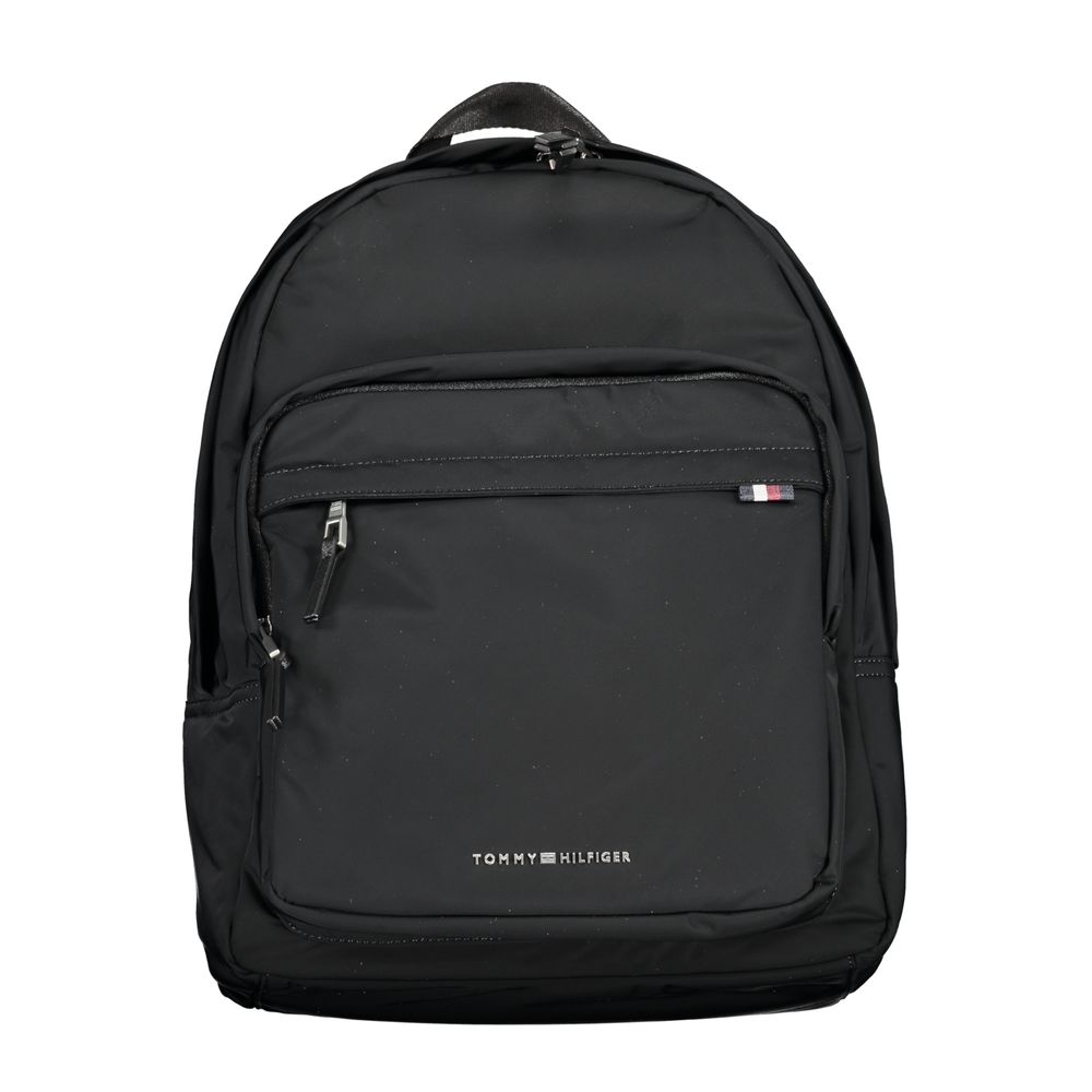 Tommy Hilfiger Black Polyester Men Backpack Main image