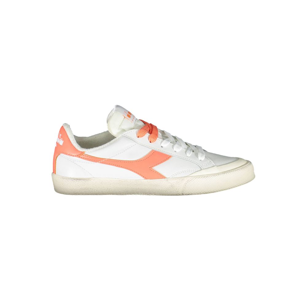 Diadora White Leather Women Sneaker - ACCEXO