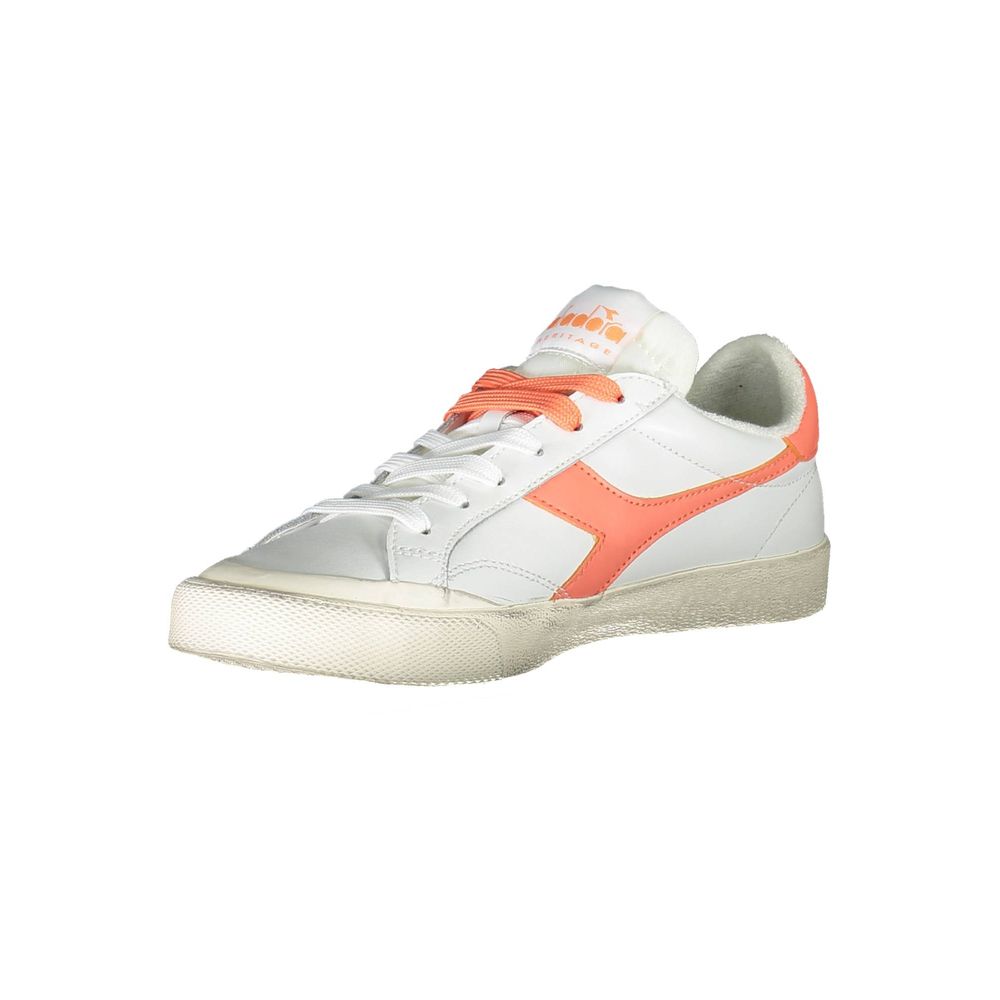 Diadora White Leather Women Sneaker - ACCEXO