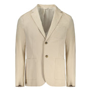 Guess Jeans Beige Cotton Men Jacket