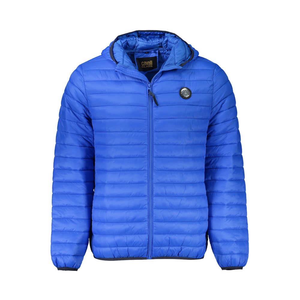 Cavalli Class Blu Poliammide Men's Jacket Main image