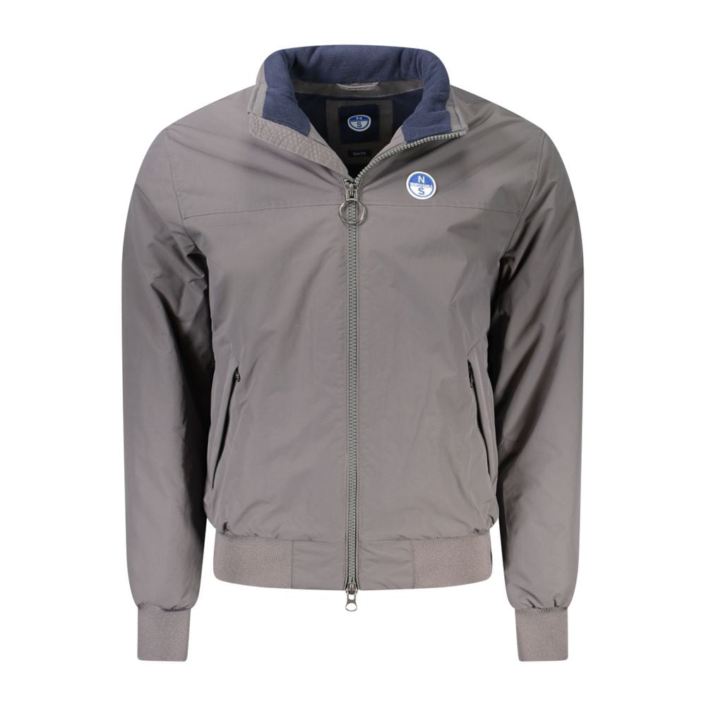 North Sails Brown Polyamide Men Jacket