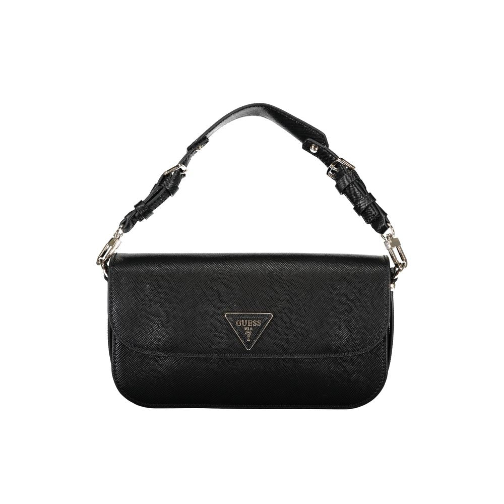 Guess Jeans Black Polyethylene Handbag - ACCEXO
