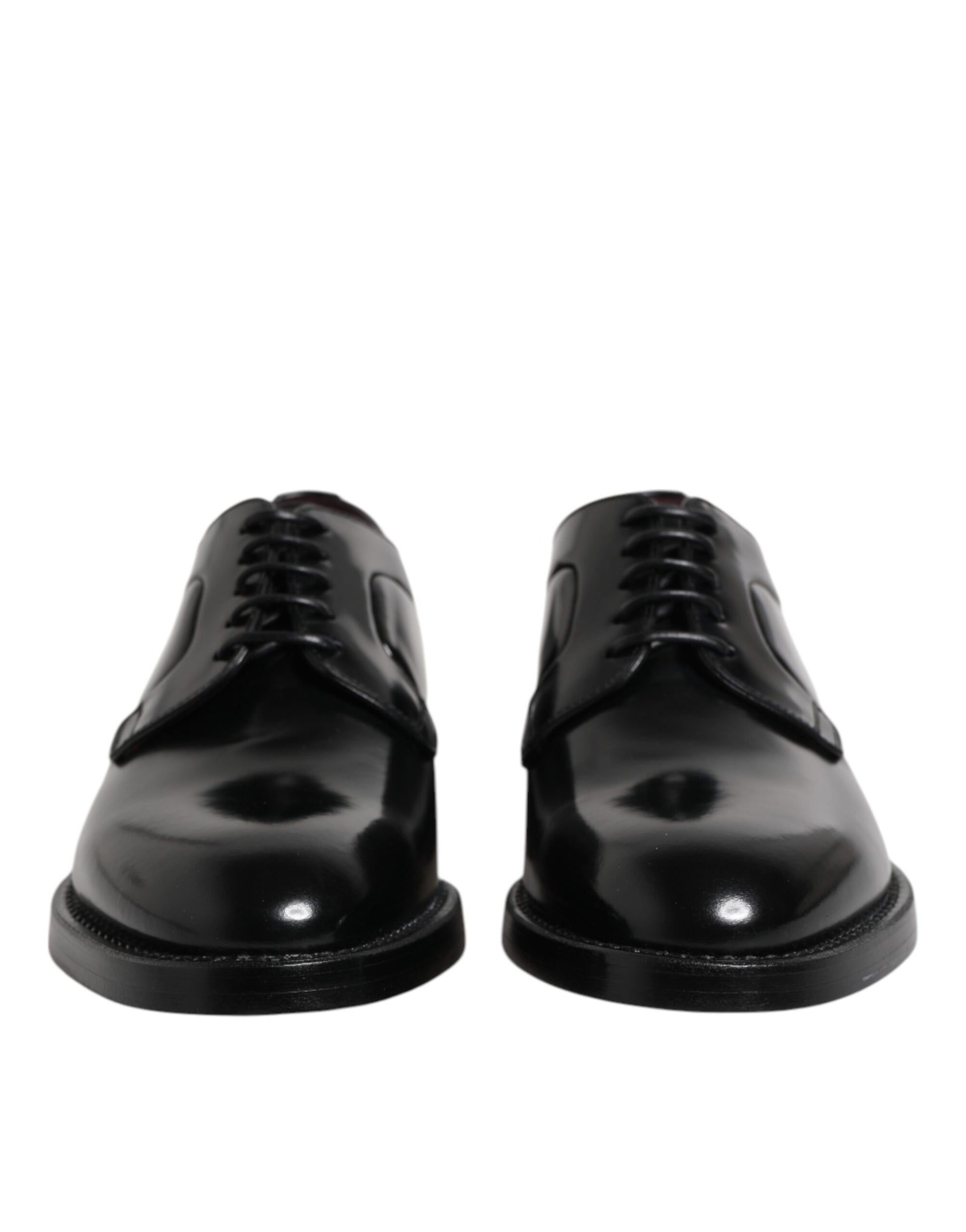 Dolce & Gabbana Black Leather Lace Up Derby Dress Formal Shoes - ACCEXO