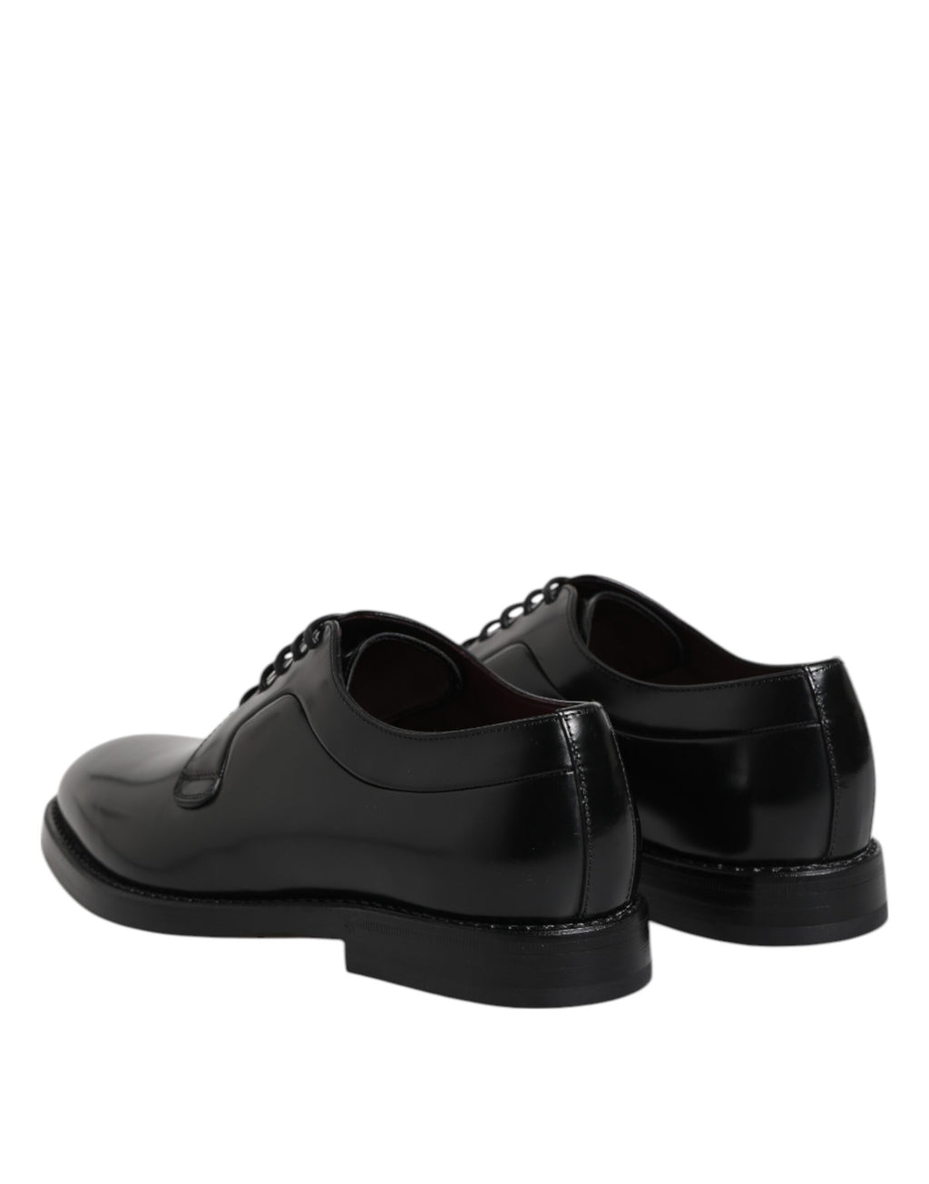 Dolce & Gabbana Black Leather Lace Up Derby Dress Formal Shoes - ACCEXO