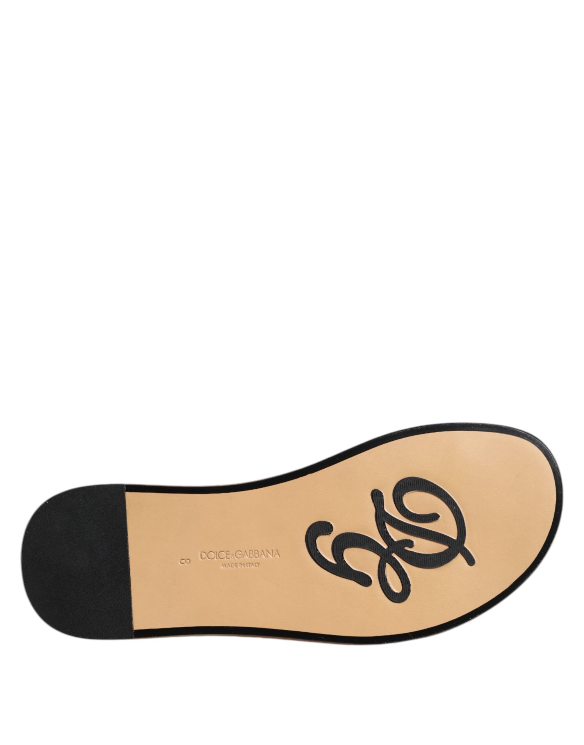 Dolce & Gabbana Black Monochrome Braided Raffia Slides Shoes - ACCEXO