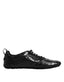 Dolce & Gabbana Black Exotic Leather Low Top Sneakers Shoes - ACCEXO