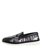 Dolce & Gabbana Black Tropical Slip On Men Sneakers Shoes - ACCEXO