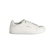 Gas White Polyester Women Sneaker