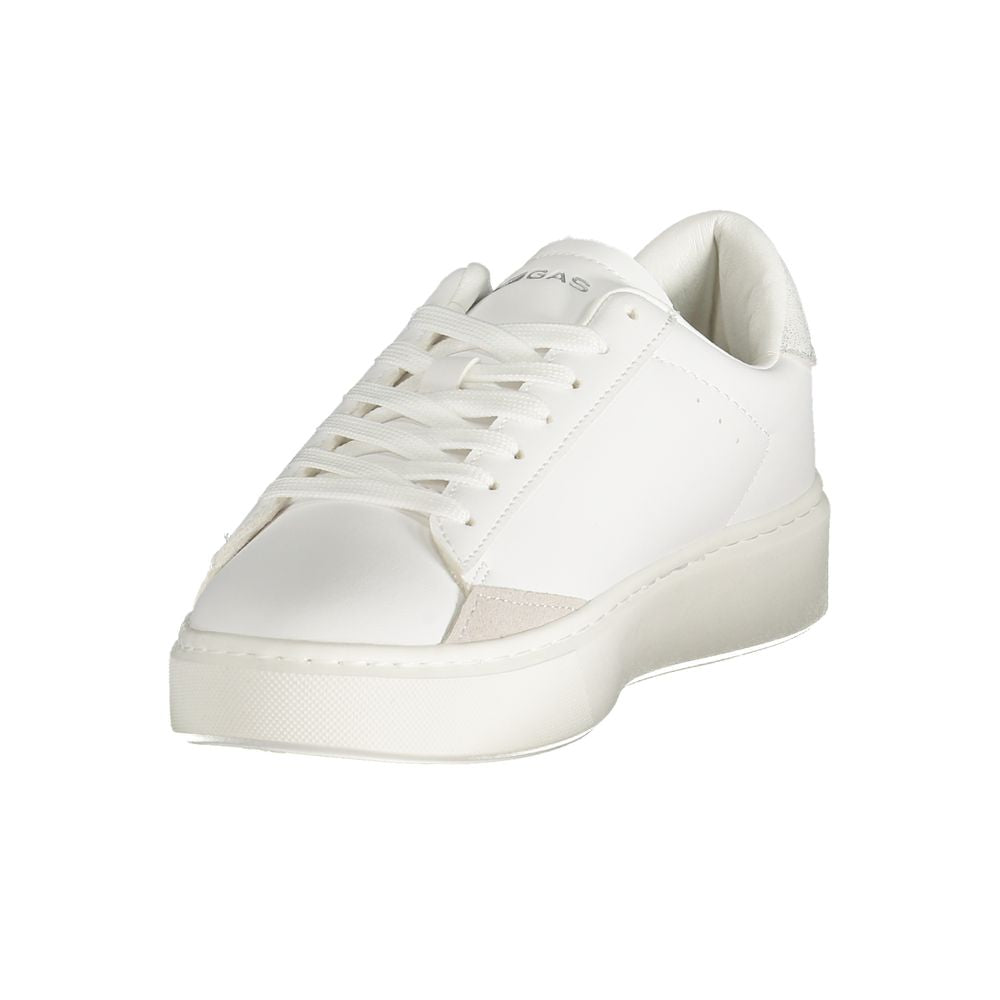 Gas White Polyester Women Sneaker