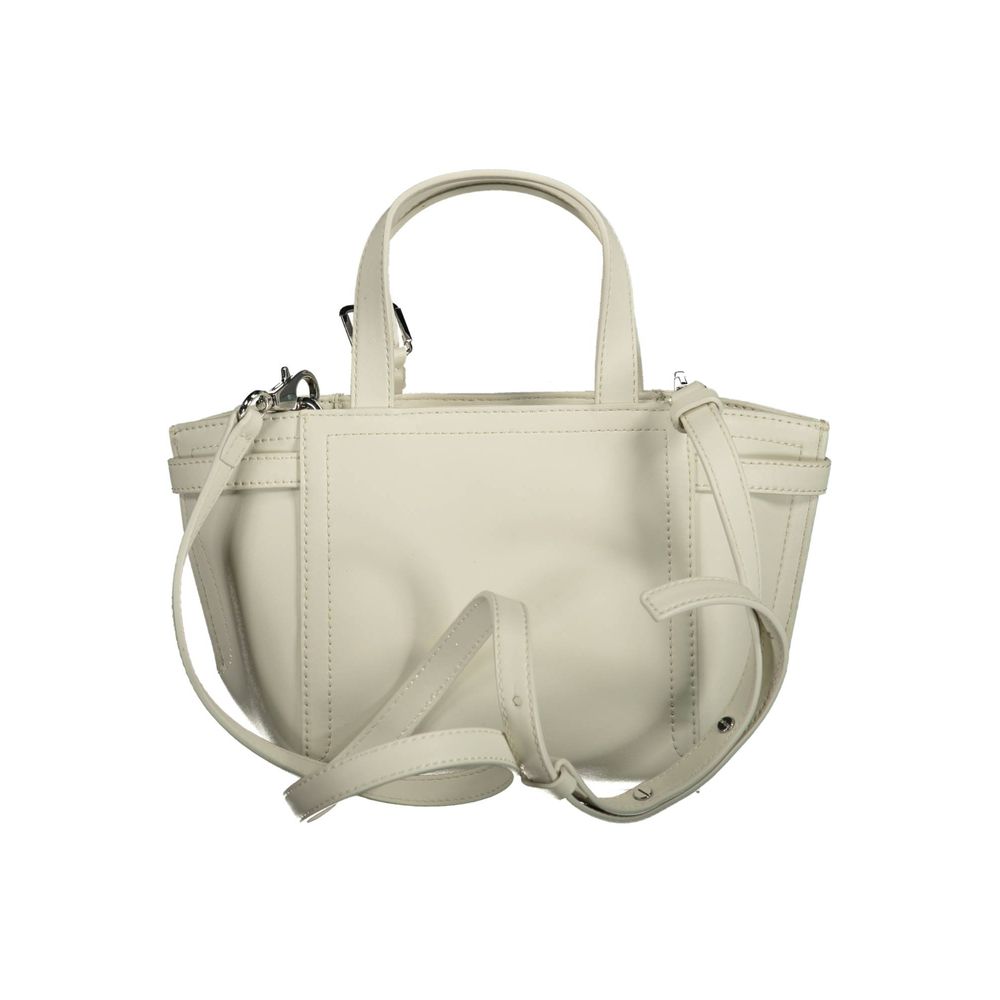 Calvin Klein White Polyester Handbag - ACCEXO