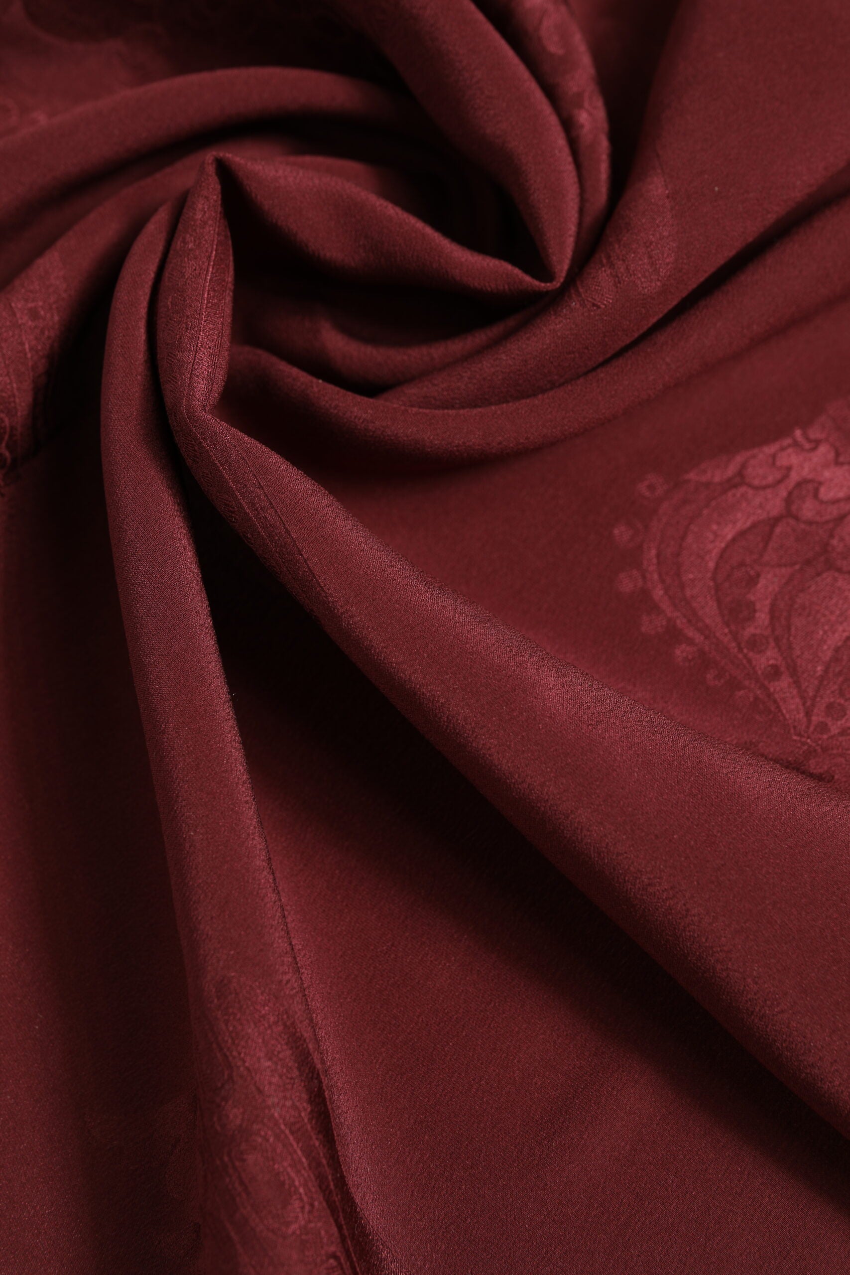 Dolce & Gabbana Maroon Silk Crown Square Men Foulard Scarf - ACCEXO