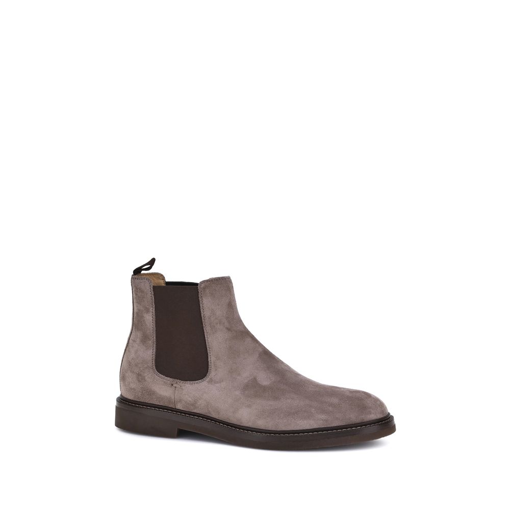 Brunello Cucinelli Suede Ankle Boots - ACCEXO