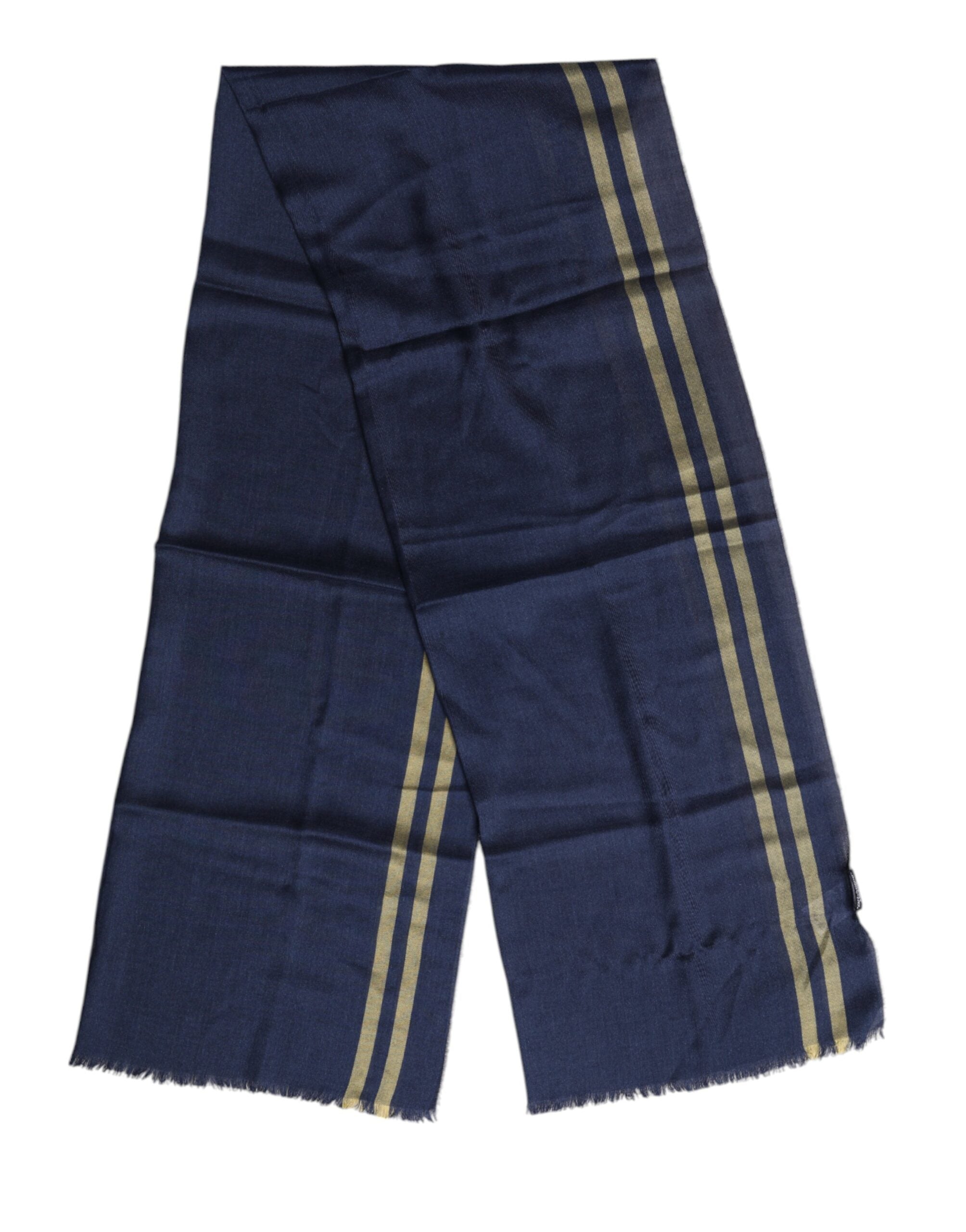 Dolce & Gabbana Blue Cashmere Neck Warmer Wrap Shawl Scarf for Men
