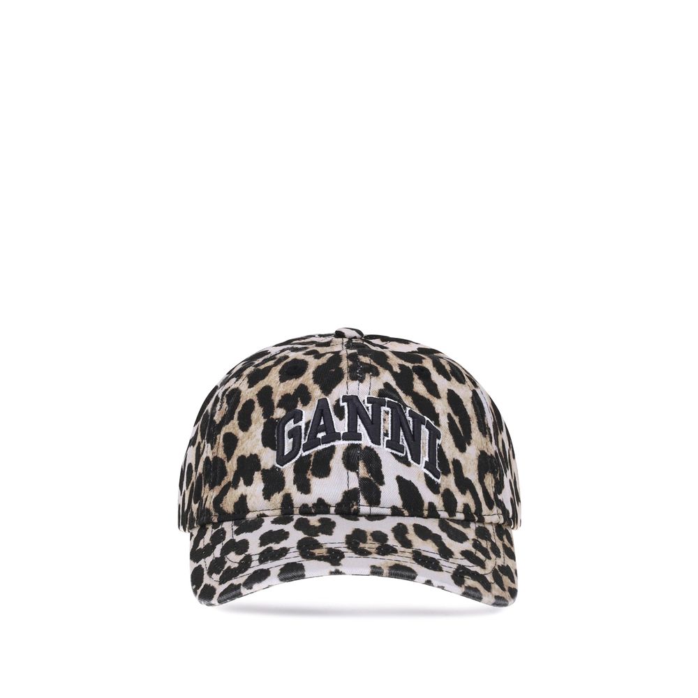 Ganni Leopard Baseball Hat - ACCEXO