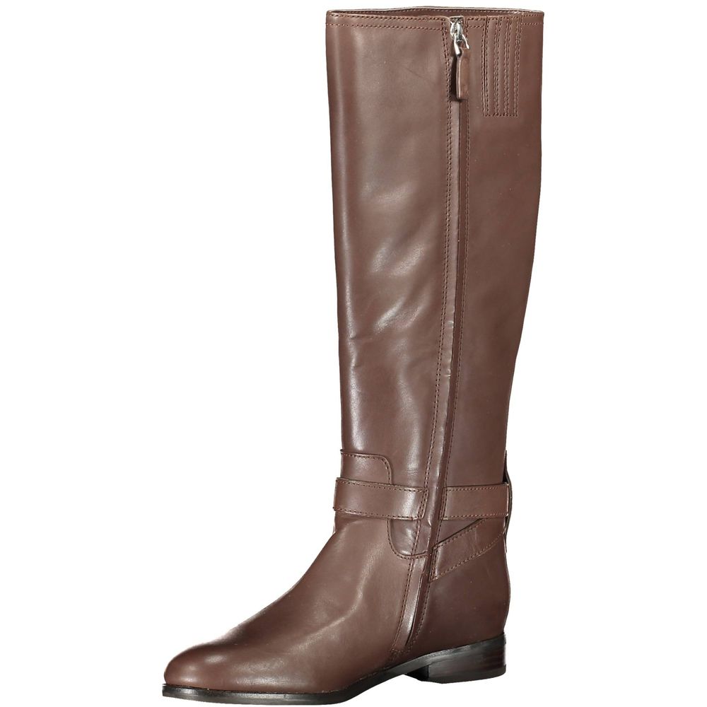 Ralph Lauren Brown Leather Women Boot - ACCEXO