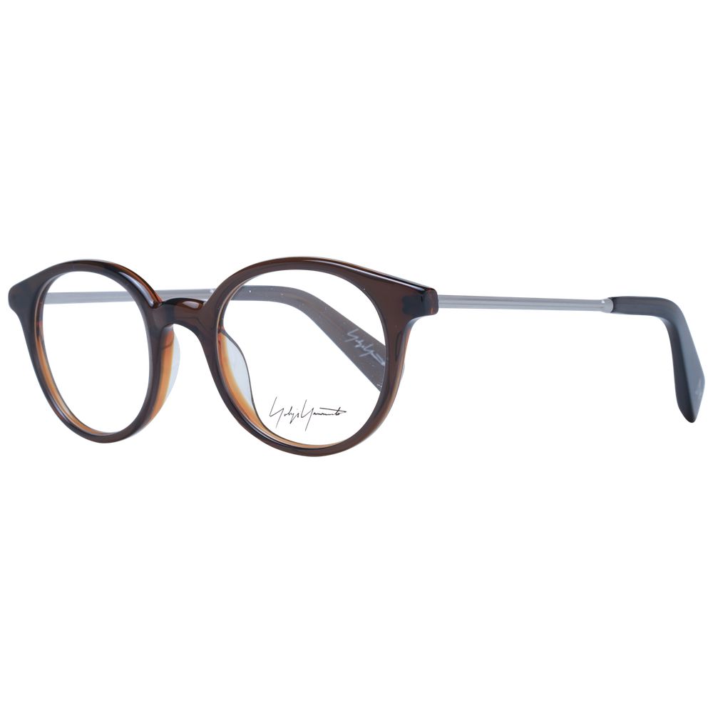 Yohji Yamamoto Brown Unisex Optical Frames - ACCEXO
