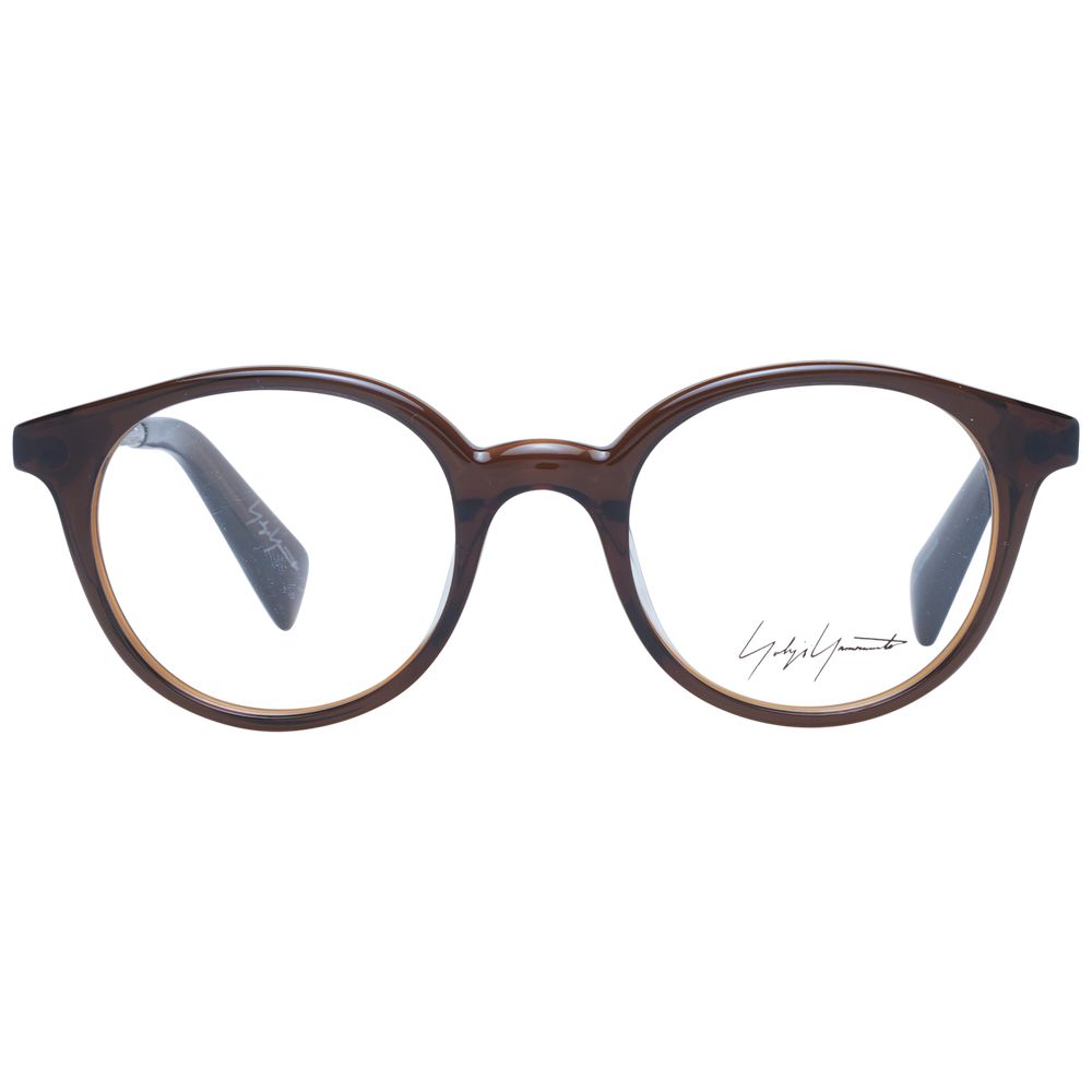 Yohji Yamamoto Brown Unisex Optical Frames - ACCEXO