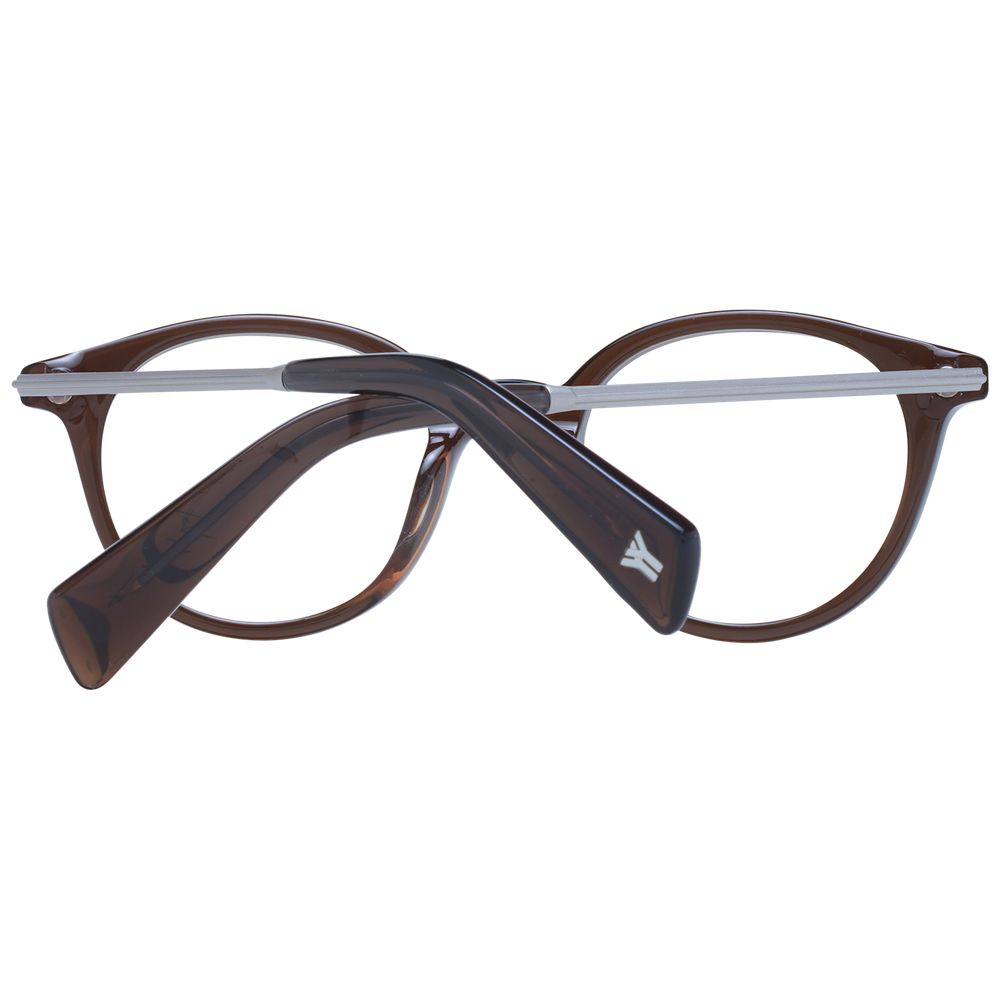Yohji Yamamoto Brown Unisex Optical Frames - ACCEXO