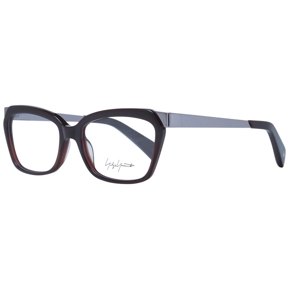Yohji Yamamoto Brown Unisex Optical Frames - ACCEXO
