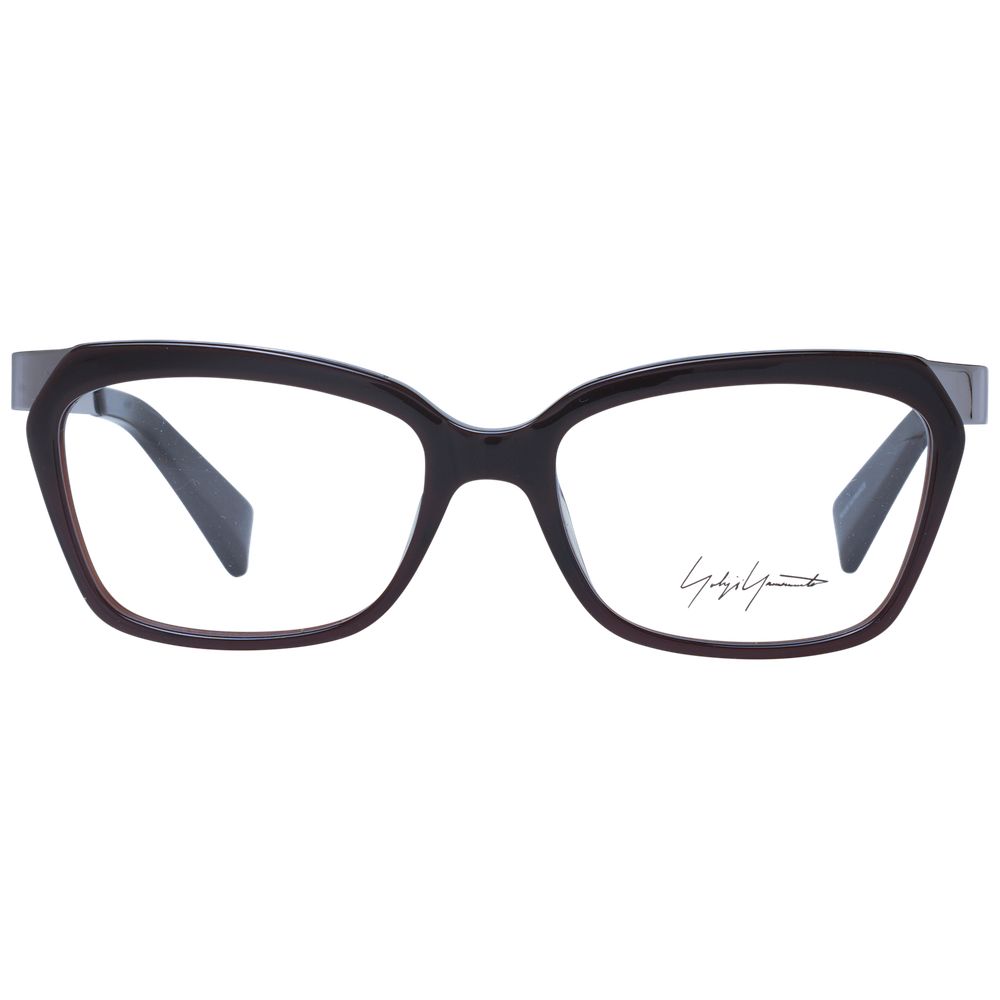 Yohji Yamamoto Brown Unisex Optical Frames - ACCEXO