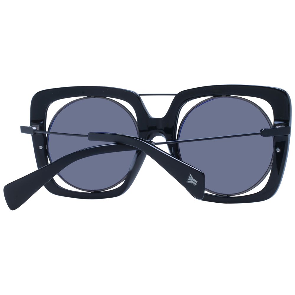 Yohji Yamamoto Black Unisex Sunglasses - ACCEXO