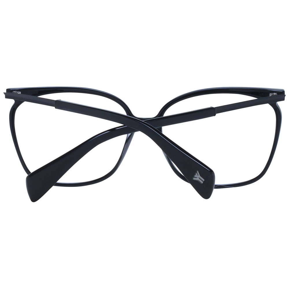 Yohji Yamamoto Black Unisex Optical Frames - ACCEXO
