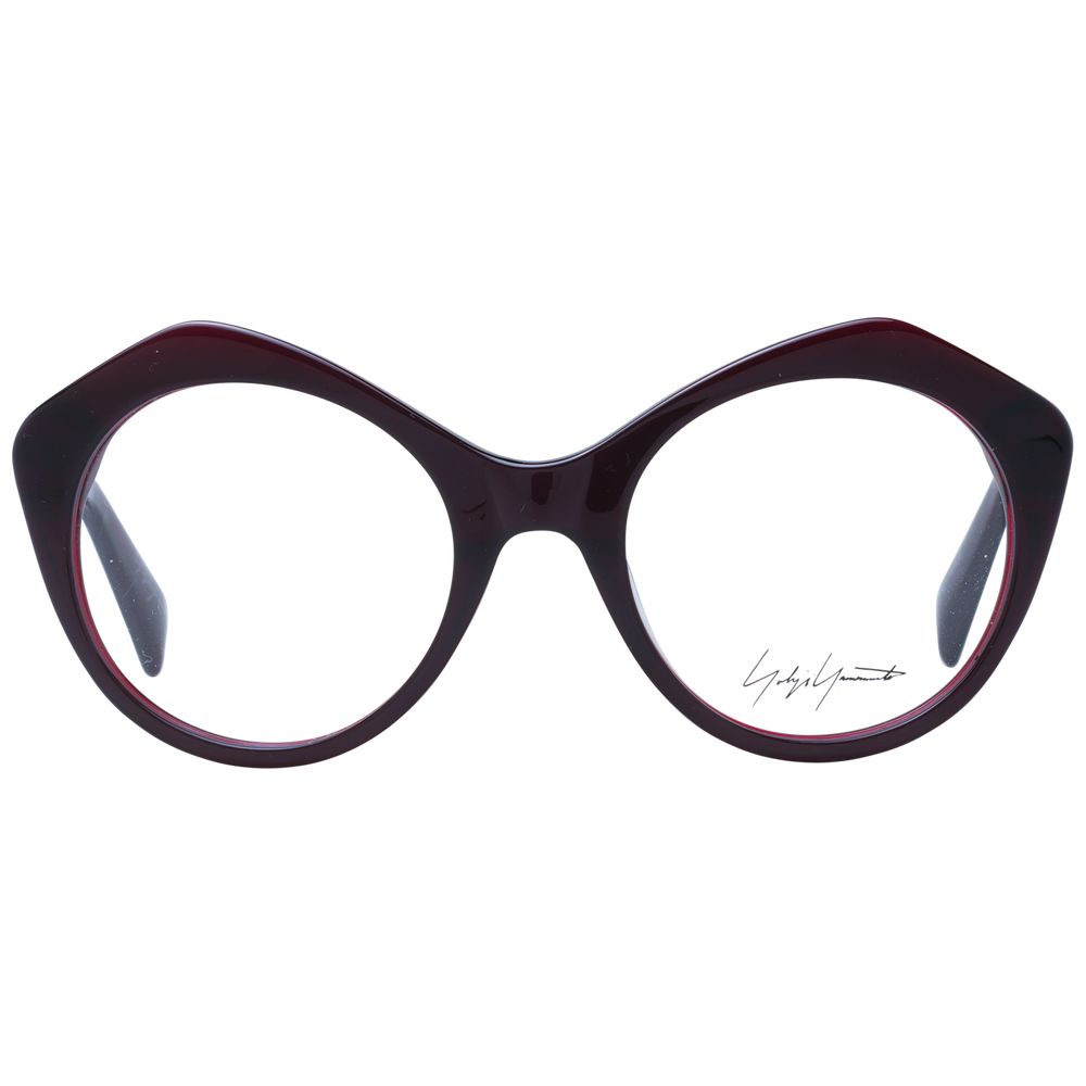 Yohji Yamamoto Burgundy Unisex Optical Frames - ACCEXO