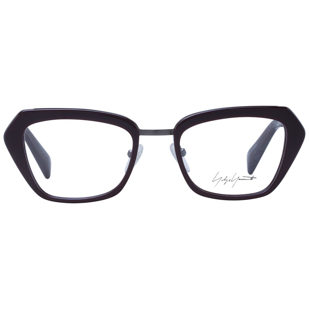 Yohji Yamamoto Burgundy Unisex Optical Frames - ACCEXO