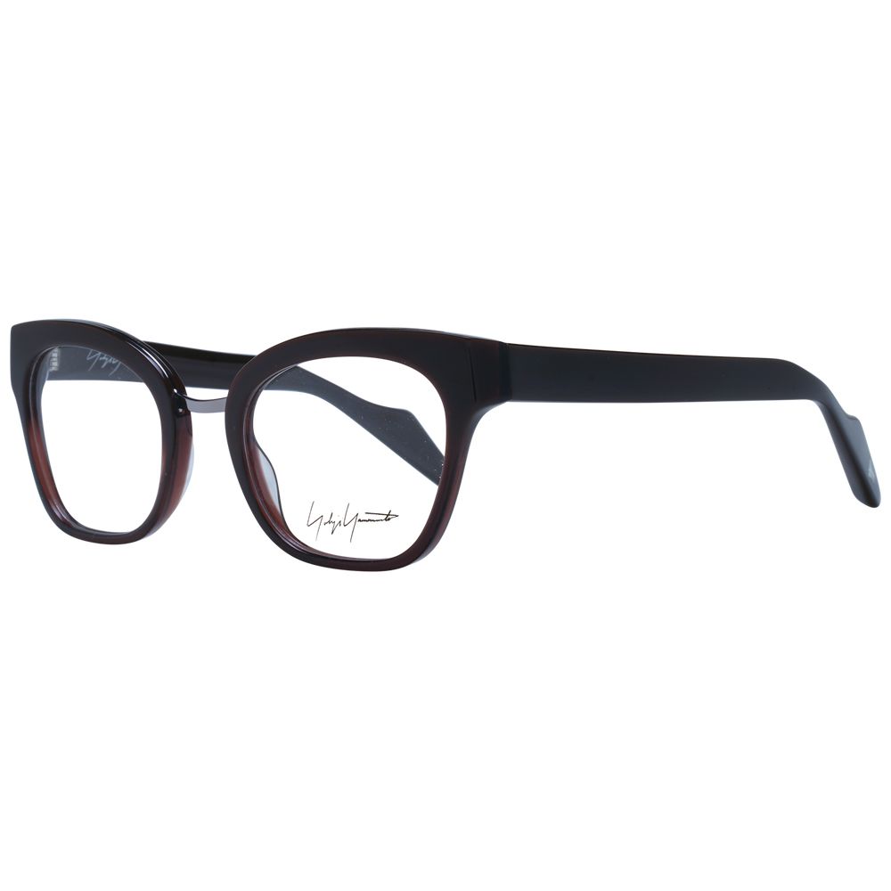 Yohji Yamamoto Brown Unisex Optical Frames - ACCEXO