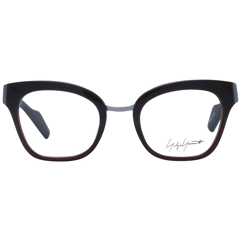 Yohji Yamamoto Brown Unisex Optical Frames - ACCEXO