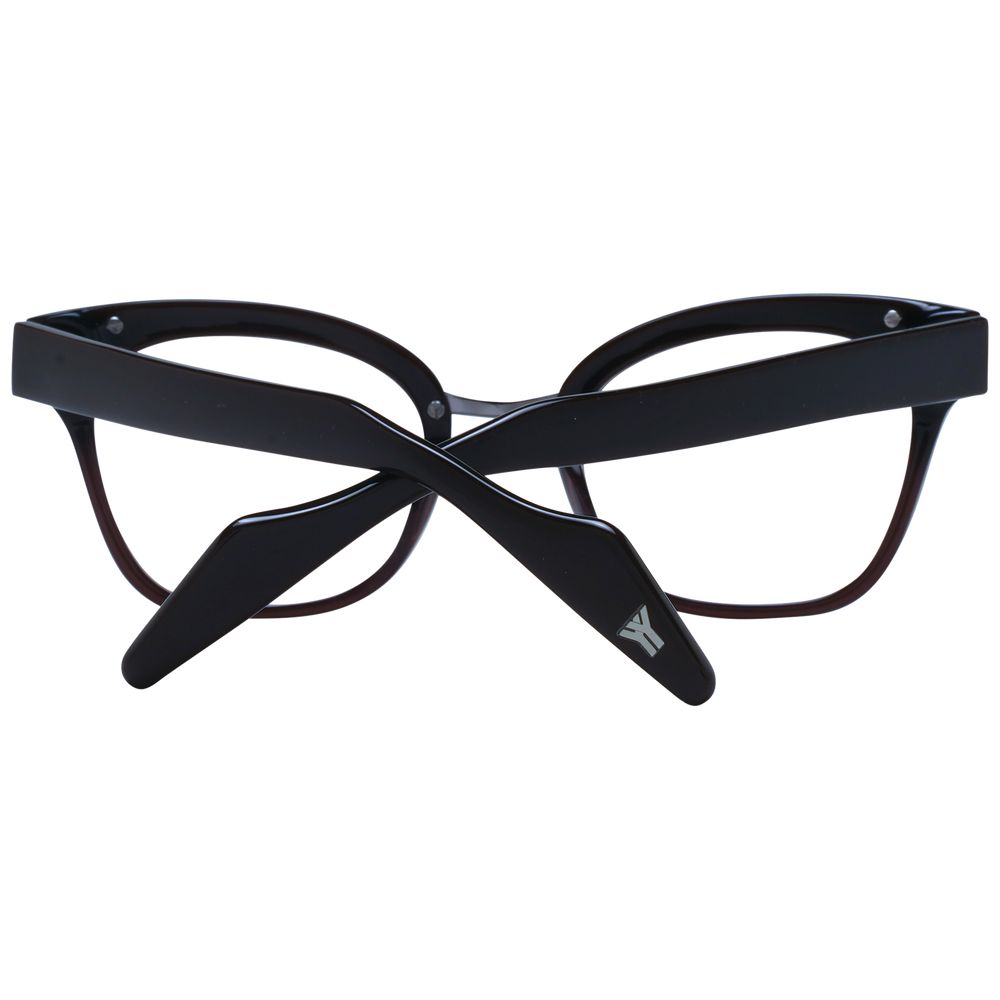 Yohji Yamamoto Brown Unisex Optical Frames - ACCEXO