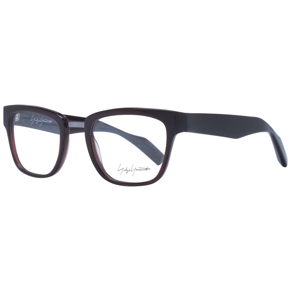 Yohji Yamamoto Brown Unisex Optical Frames - ACCEXO