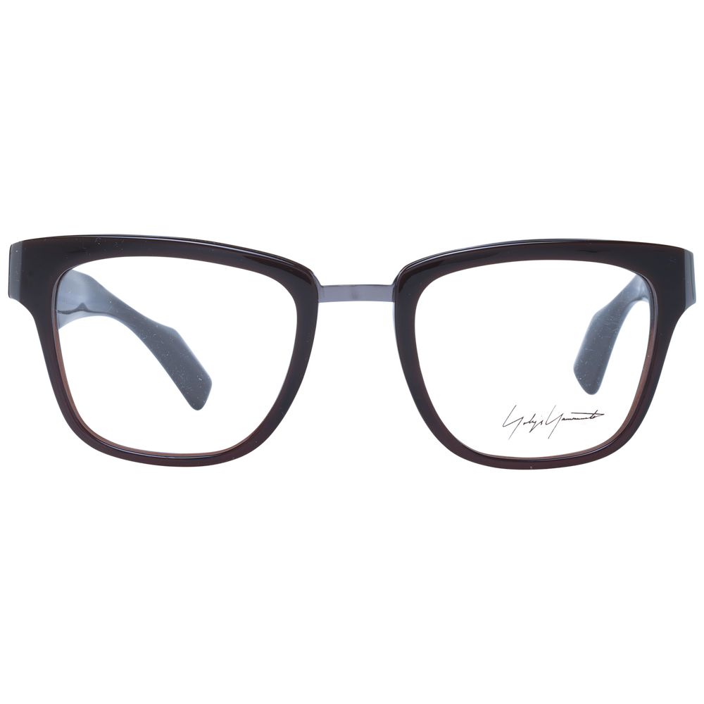 Yohji Yamamoto Brown Unisex Optical Frames - ACCEXO
