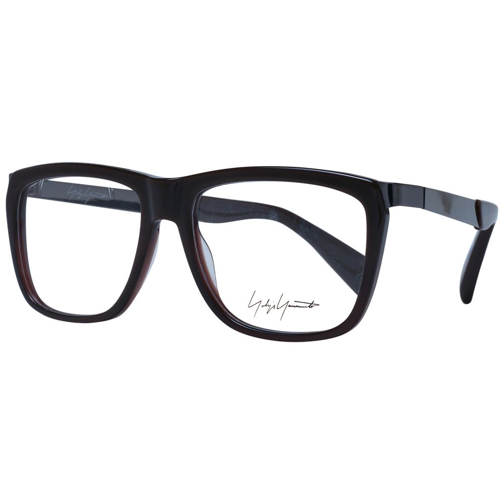 Yohji Yamamoto Brown Unisex Optical Frames - ACCEXO