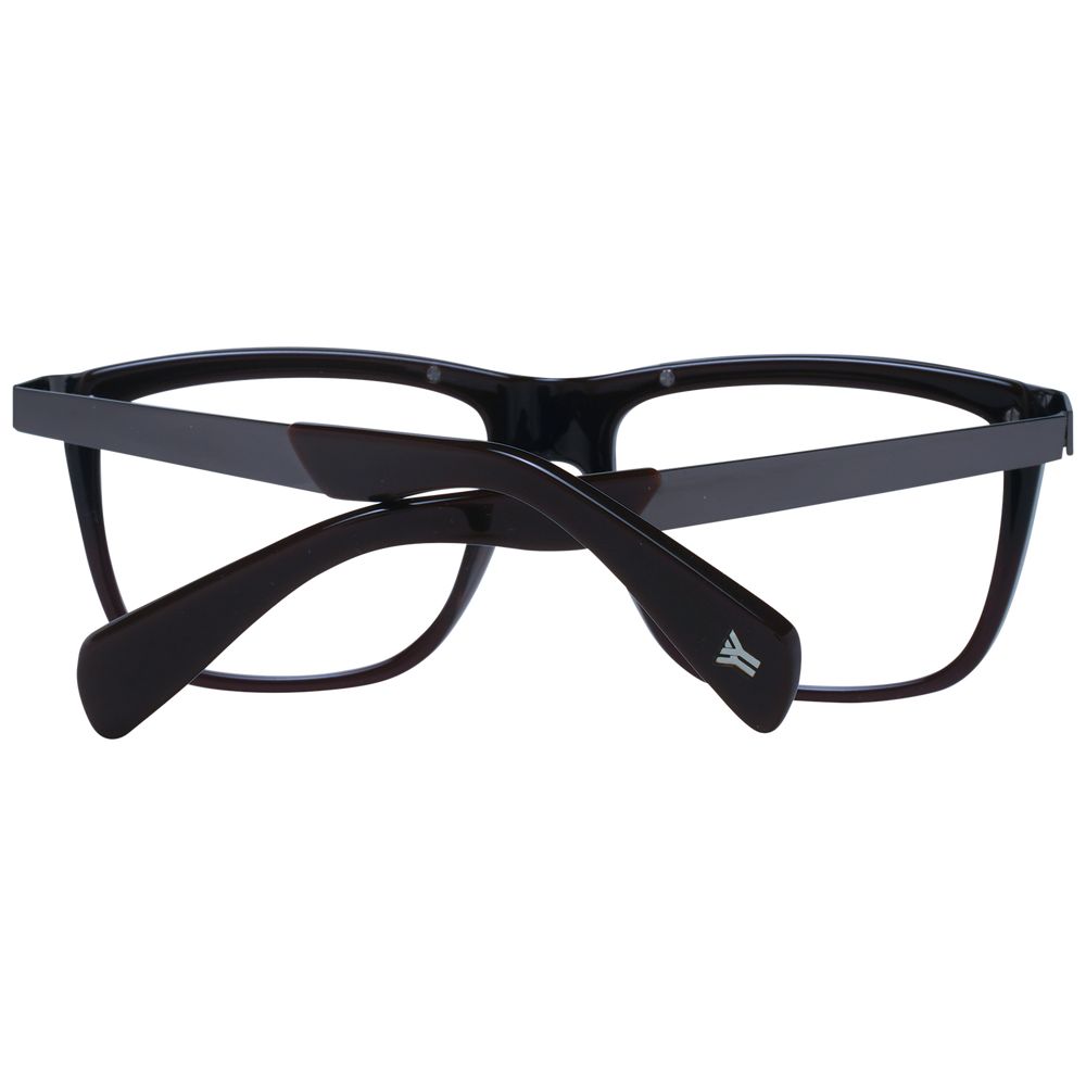 Yohji Yamamoto Brown Unisex Optical Frames - ACCEXO