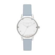 Olivia Burton Blue Artificial Leather Watch - ACCEXO