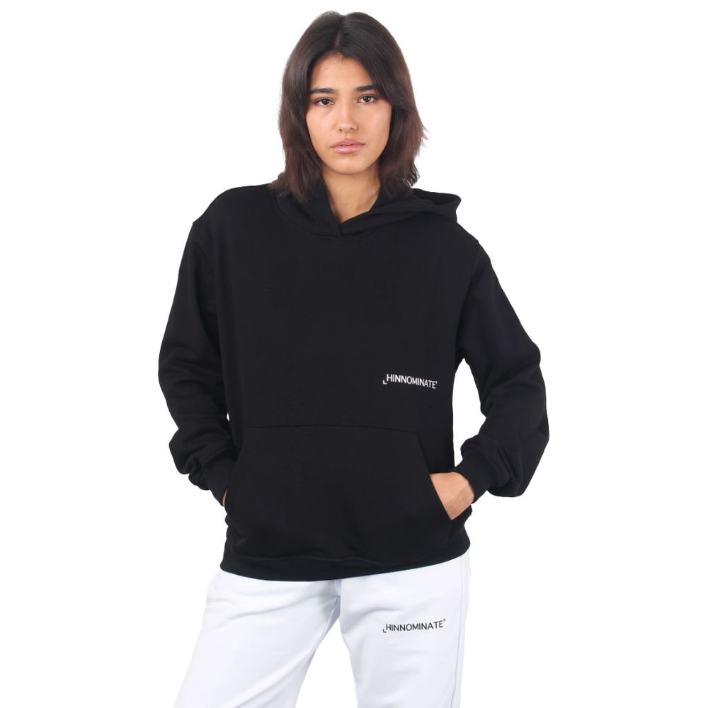 Hinnominate Black Cotton Sweater - ACCEXO