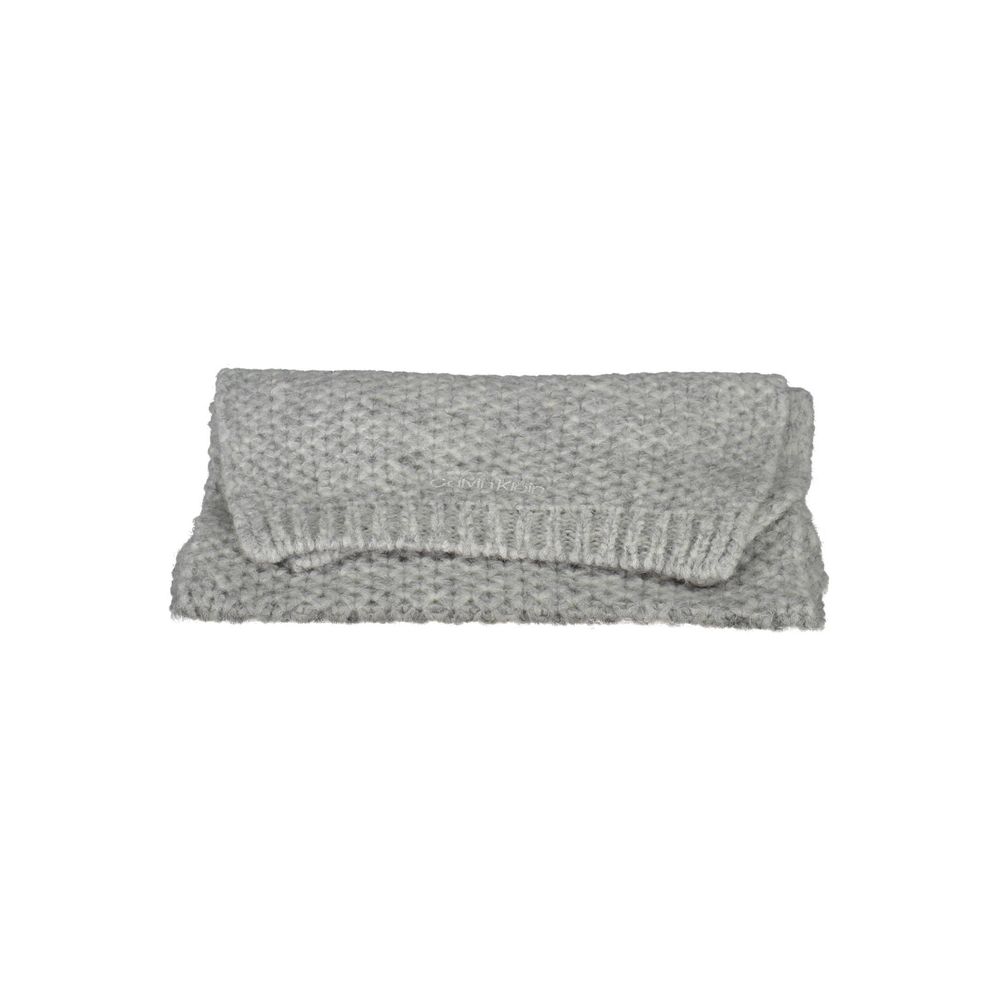 Calvin Klein Gray Alpaca Wool Scarf - ACCEXO